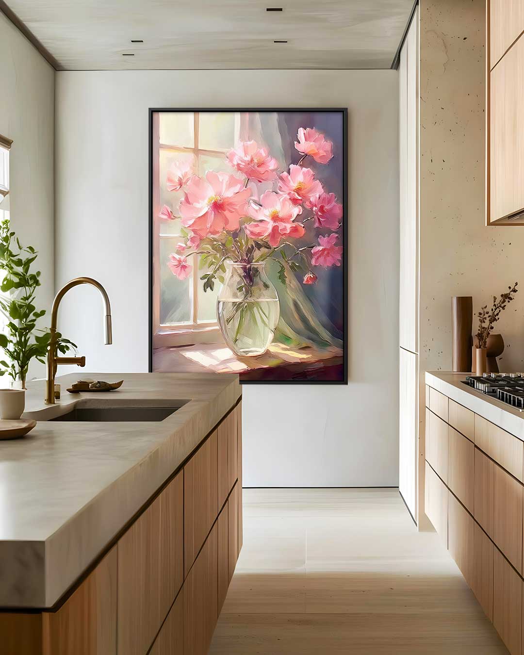 Zonnige Bloemenpracht Kunstwerk-canvas-dibond-plexiglas-wanddecoratie-WallArtistic