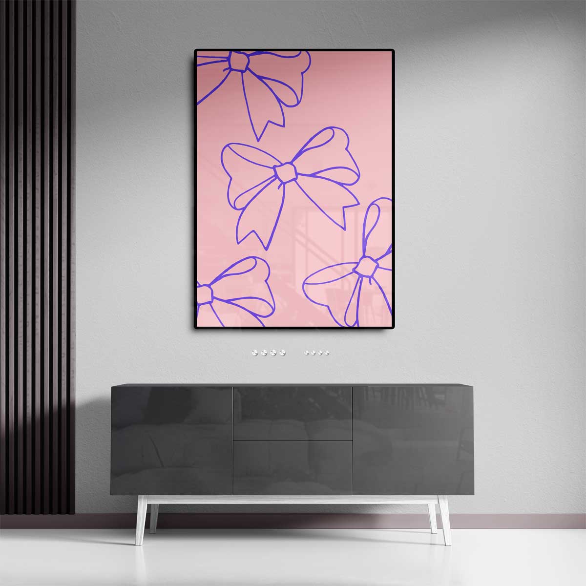 Speelse Strikjes Kunstwerk-canvas-dibond-plexiglas-wanddecoratie-WallArtistic