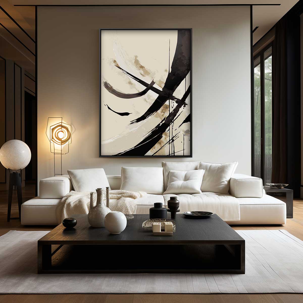 Abstracte Elegantie Kunstwerk-canvas-dibond-plexiglas-wanddecoratie-WallArtistic