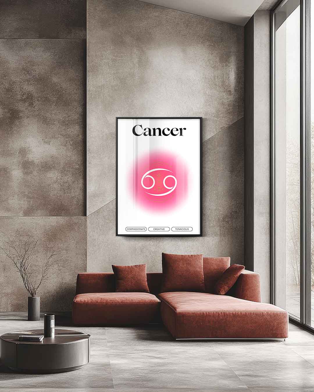 Sterrenbeeld Kreeft Wanddecoratie Kunstwerk-canvas-dibond-plexiglas-wanddecoratie-WallArtistic