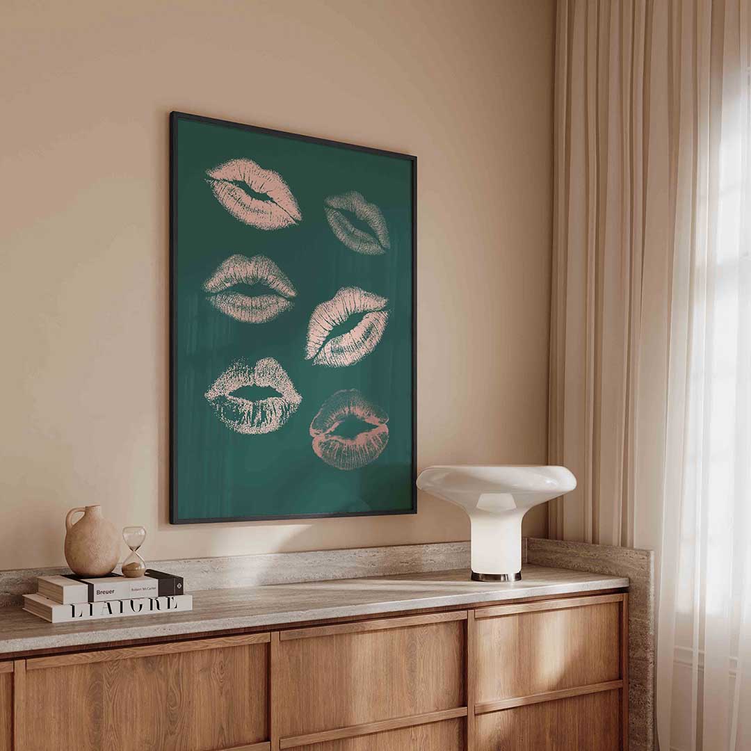 Lippenafdrukken Poster