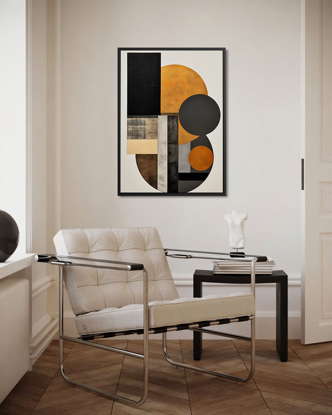 Geometrische vormen compositie Kunstwerk