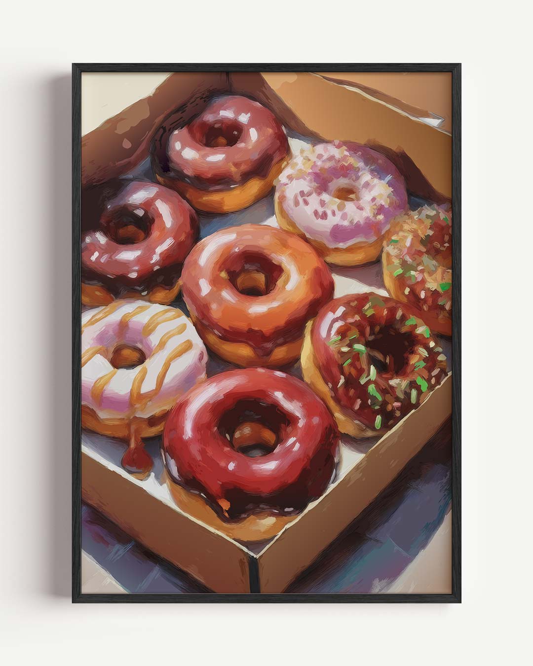 Donutliefde in Kunstvorm Poster-WallArtistic