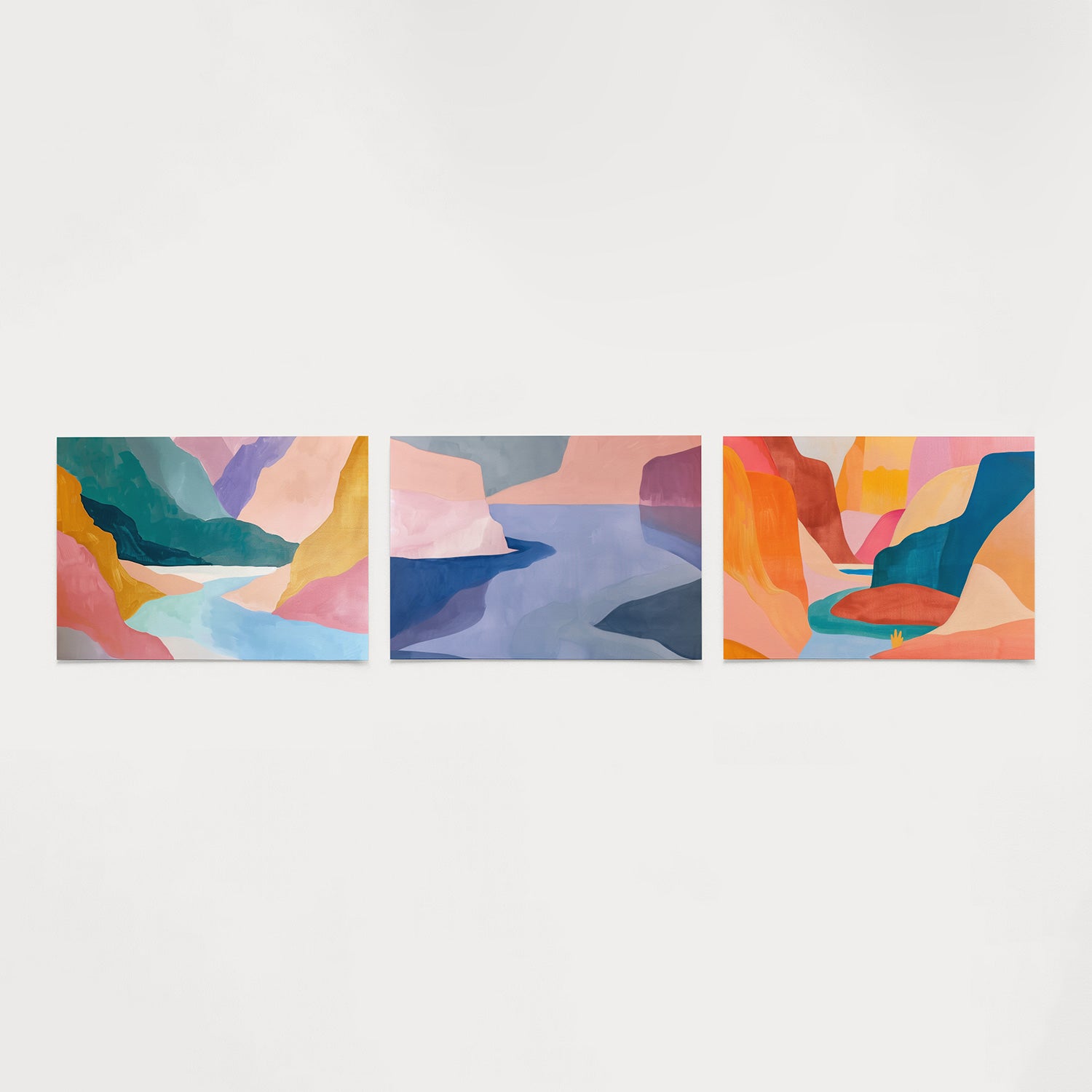 Kleurvlakken en vormen Posterset