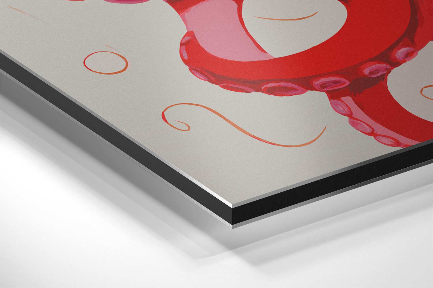 Dansende Tentakels Kunstwerk-canvas-dibond-plexiglas-wanddecoratie-WallArtistic