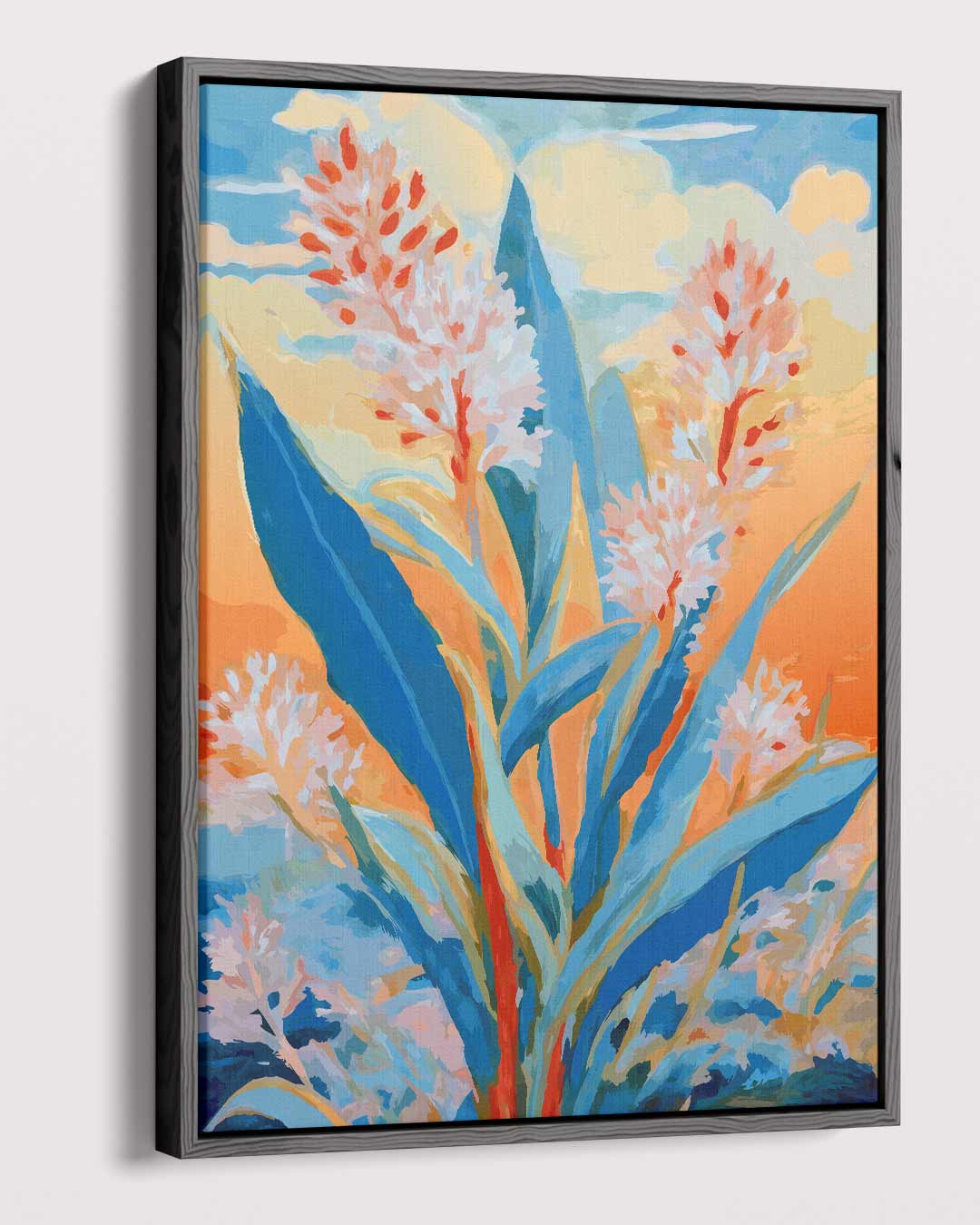Kleurrijke Bloemenpracht Kunstwerk-canvas-dibond-plexiglas-wanddecoratie-WallArtistic