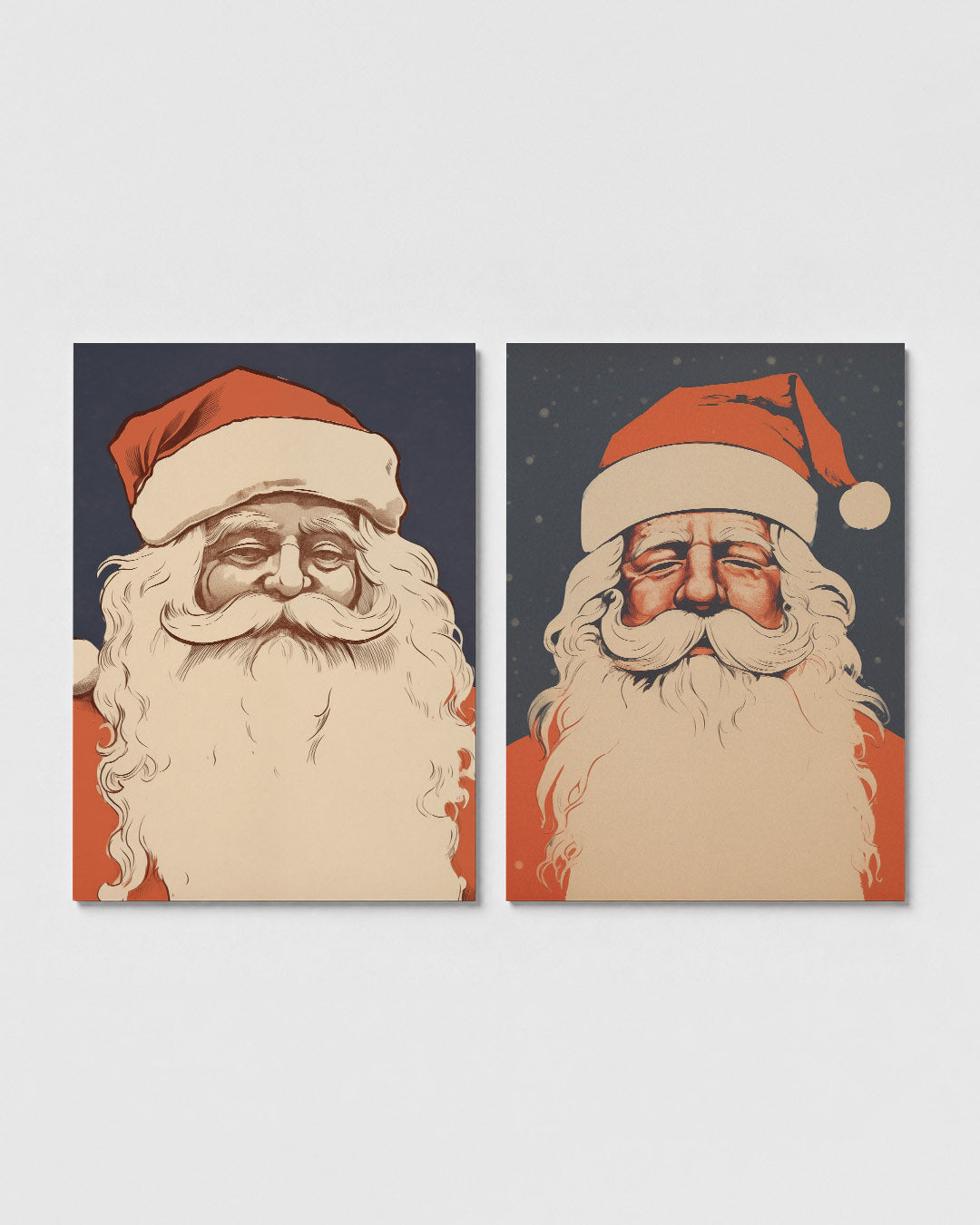 Kleurrijke kerstfiguur Posterset