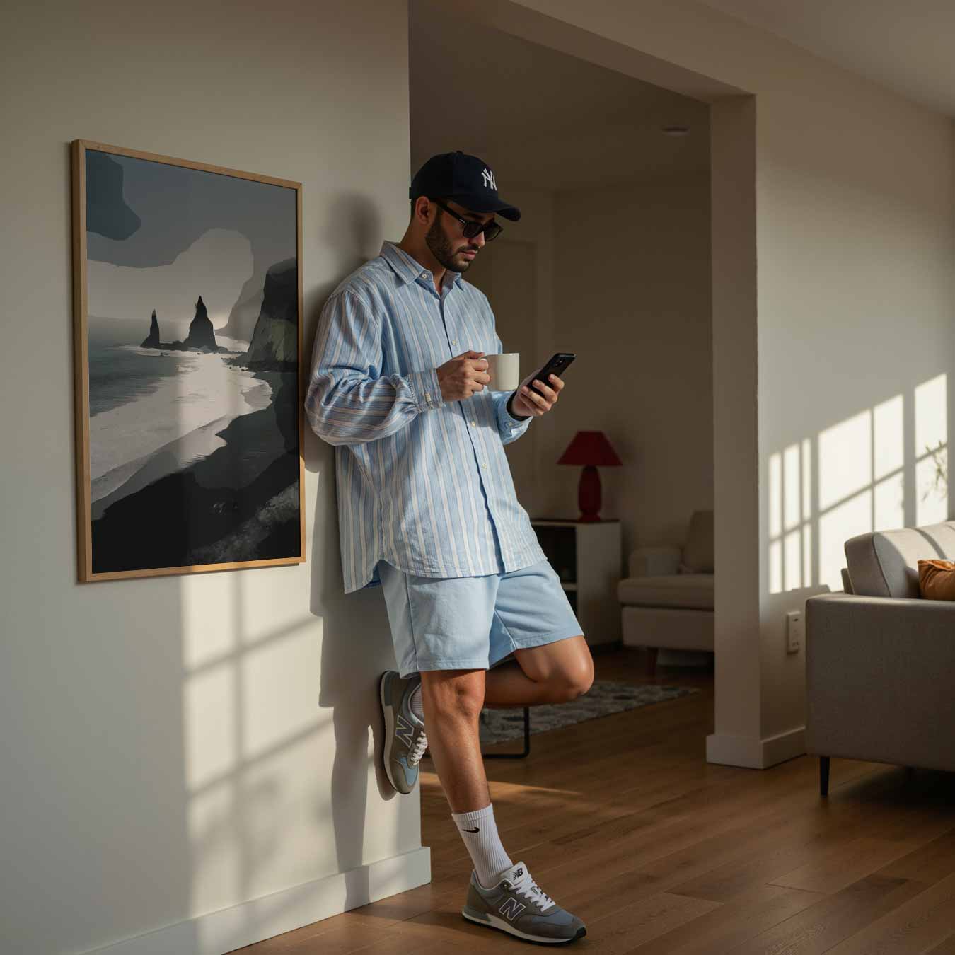 Mystieke Kustlandschap Poster-WallArtistic