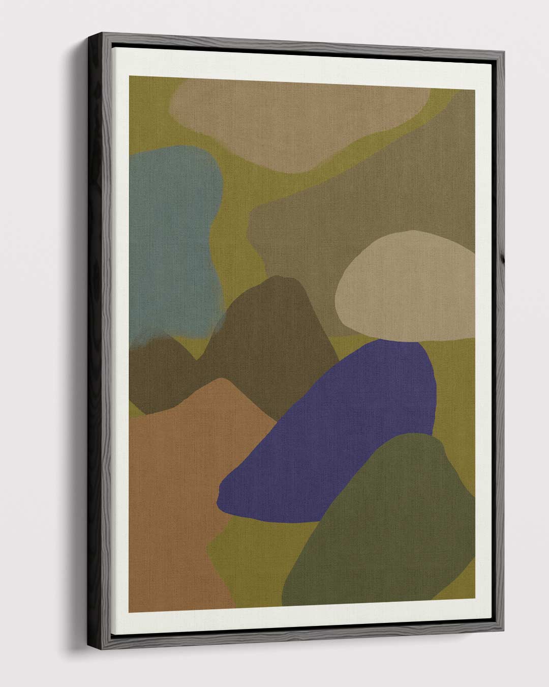 Kleurrijke Stenen Abstract Kunstwerk-canvas-dibond-plexiglas-wanddecoratie-WallArtistic