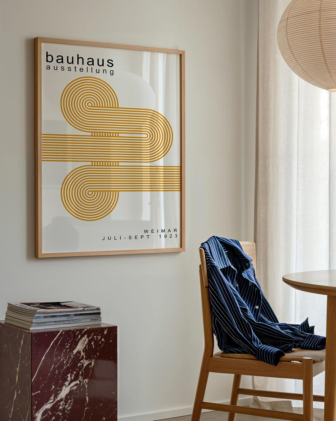 Lijnen en cirkelpatronen Poster