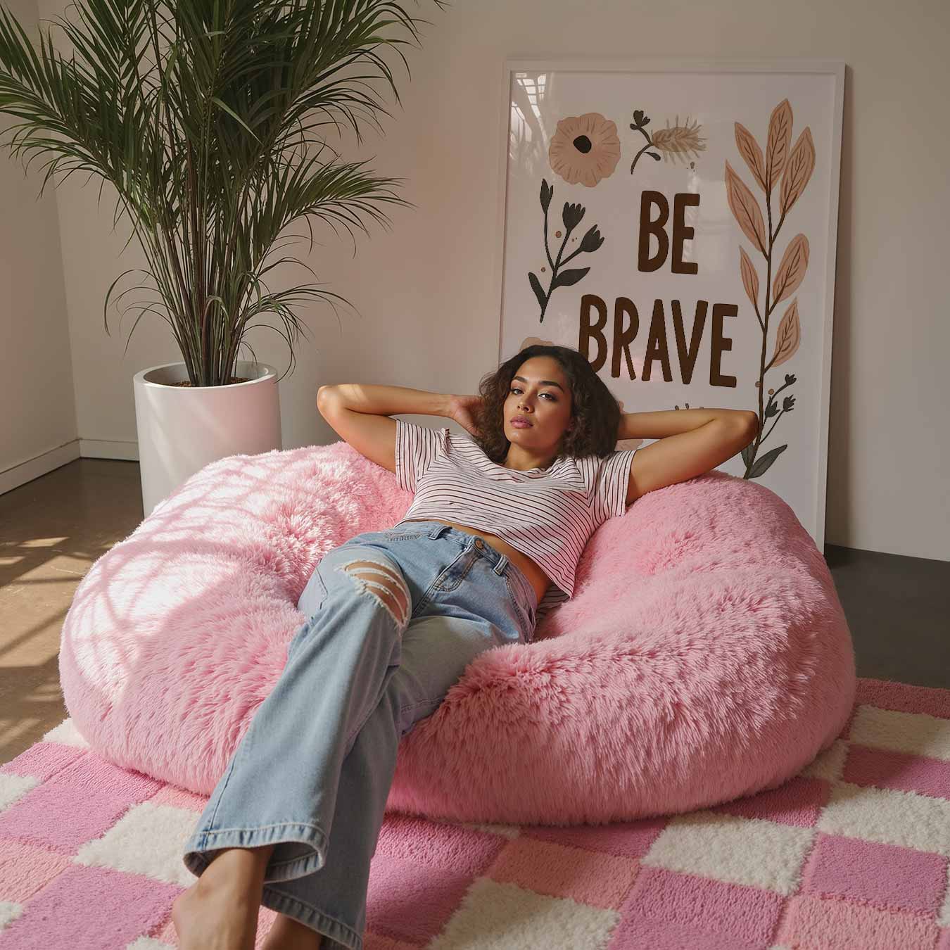 Boho "Be Brave" Poster