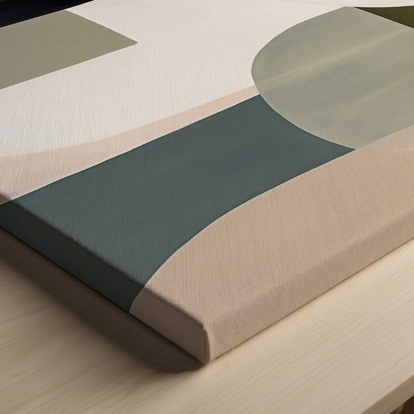 Abstracte Harmonie in Aardetinten Kunstwerk-canvas-dibond-plexiglas-wanddecoratie-WallArtistic