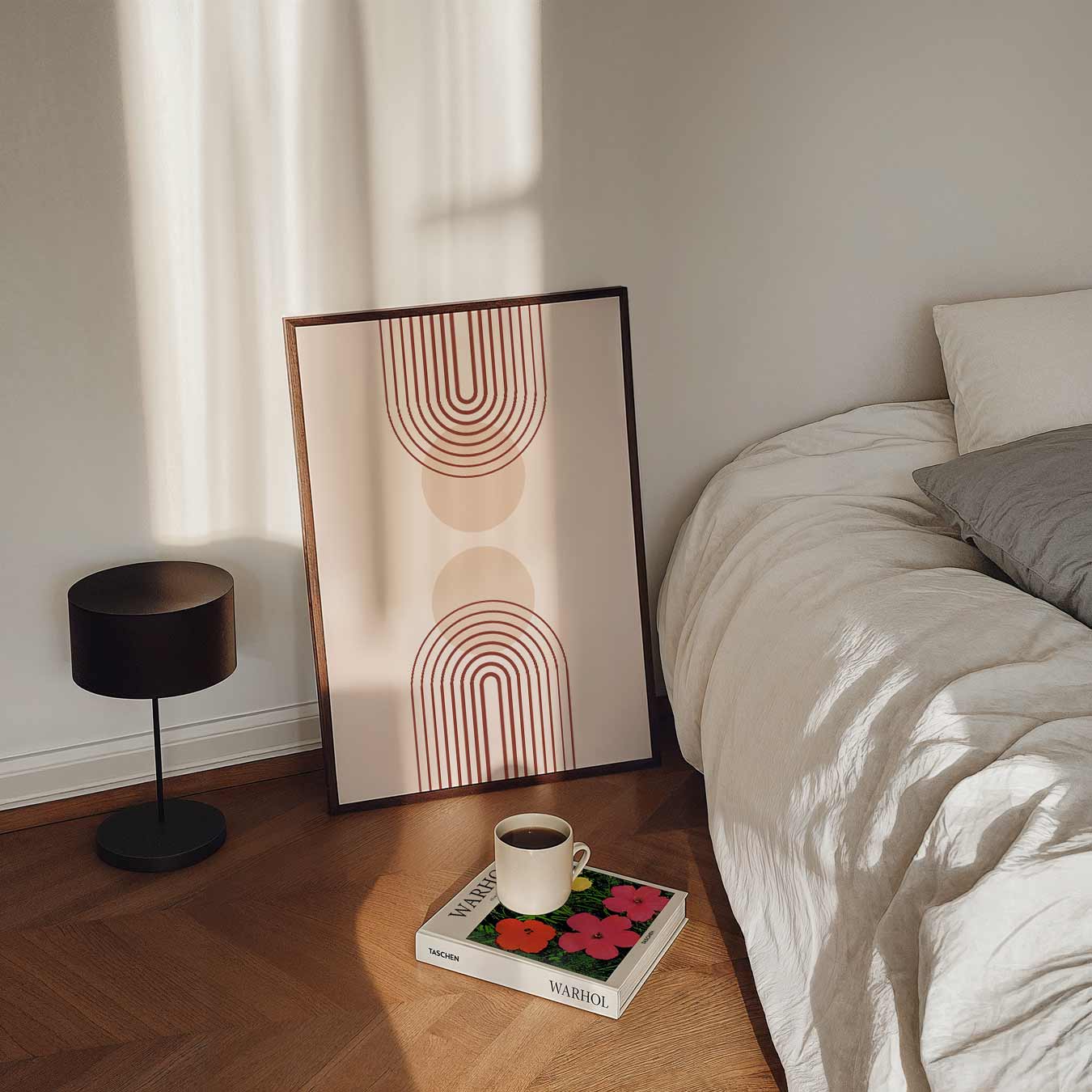 Kunstzinnige Boog en Cirkel Poster