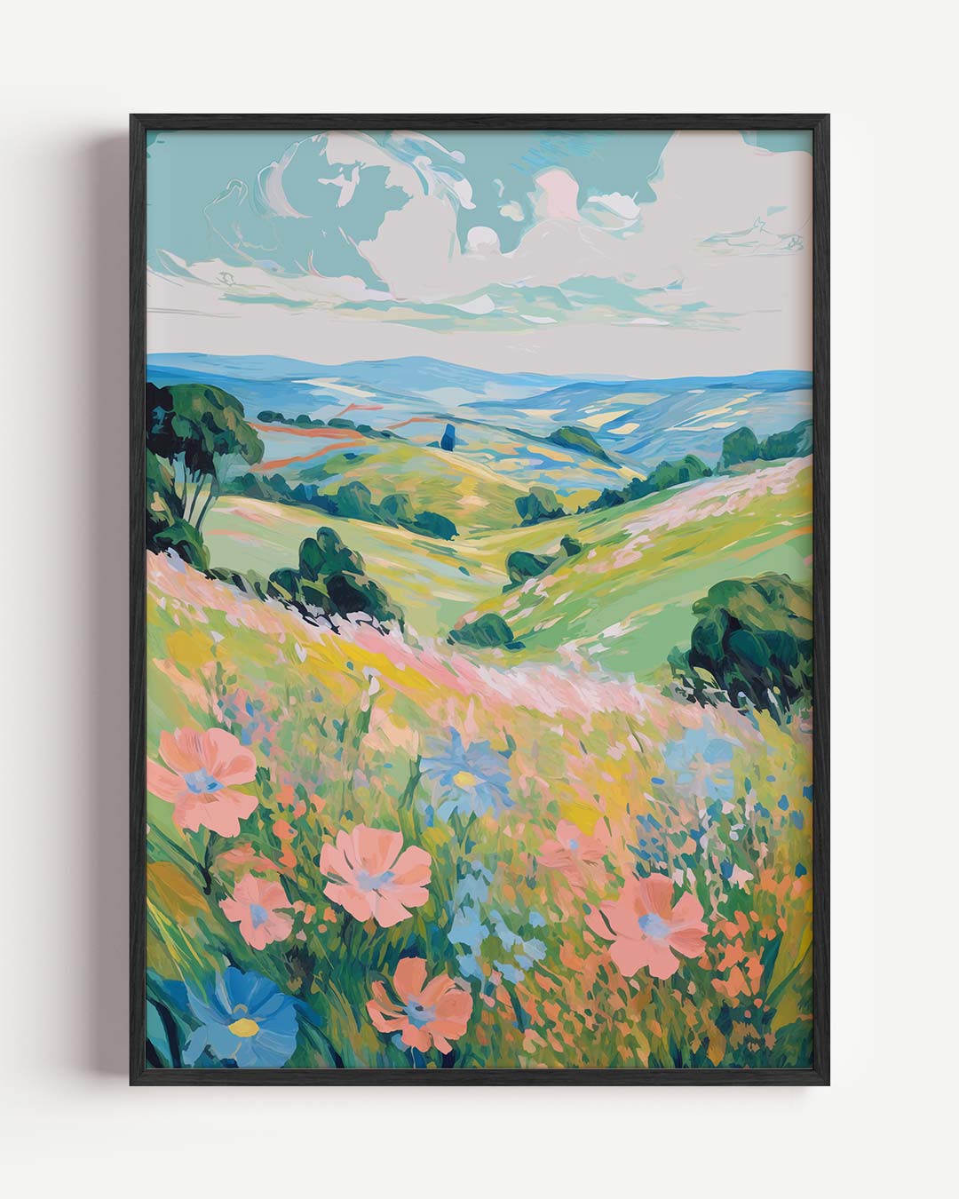 Zomerse Bloemenweide Poster-WallArtistic