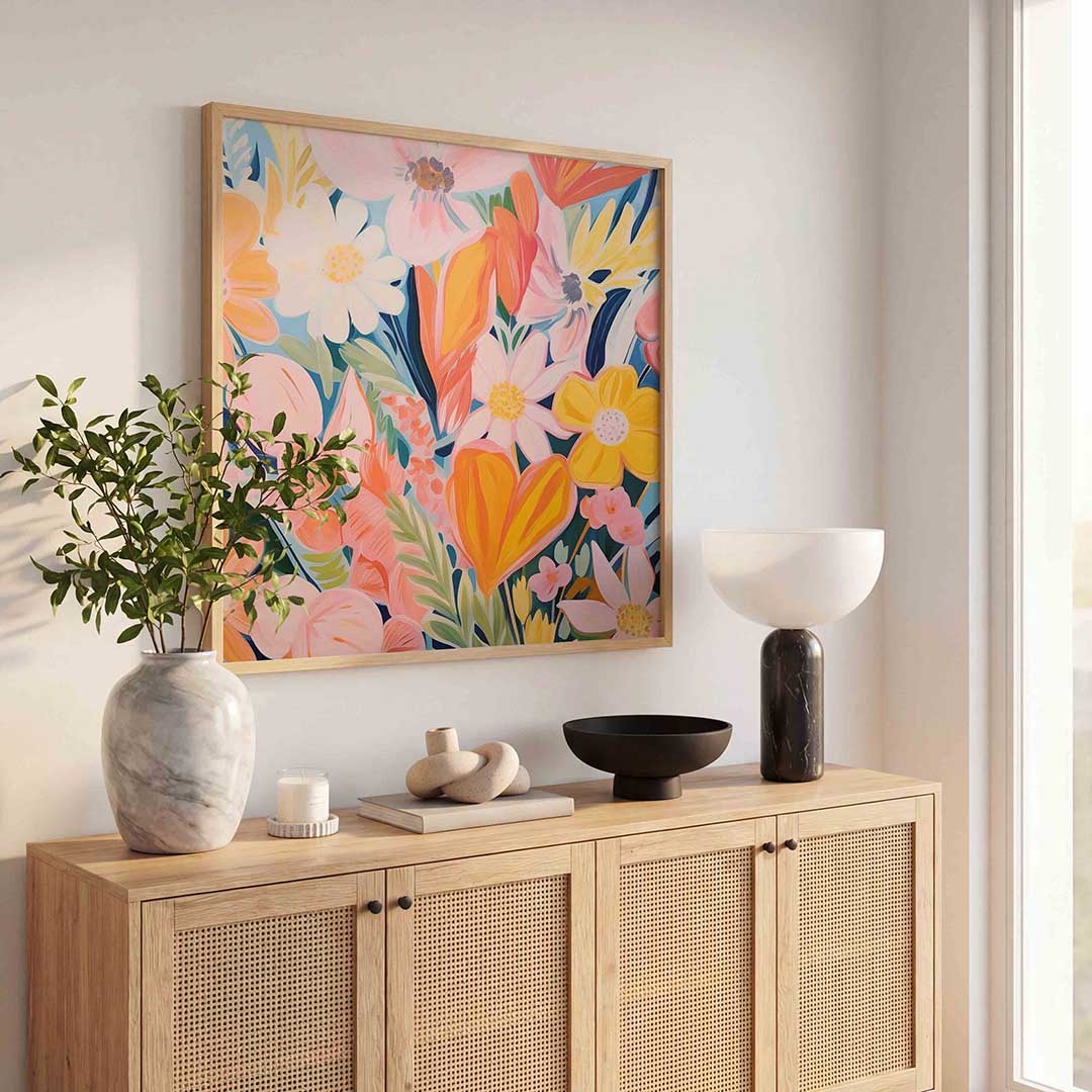 Bloemenexplosie Poster
