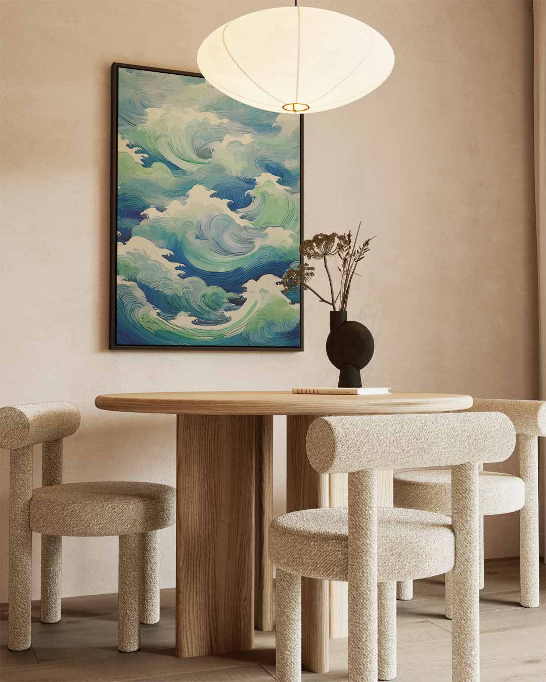 Golvende Getijden Kunstwerk-canvas-dibond-plexiglas-wanddecoratie-WallArtistic