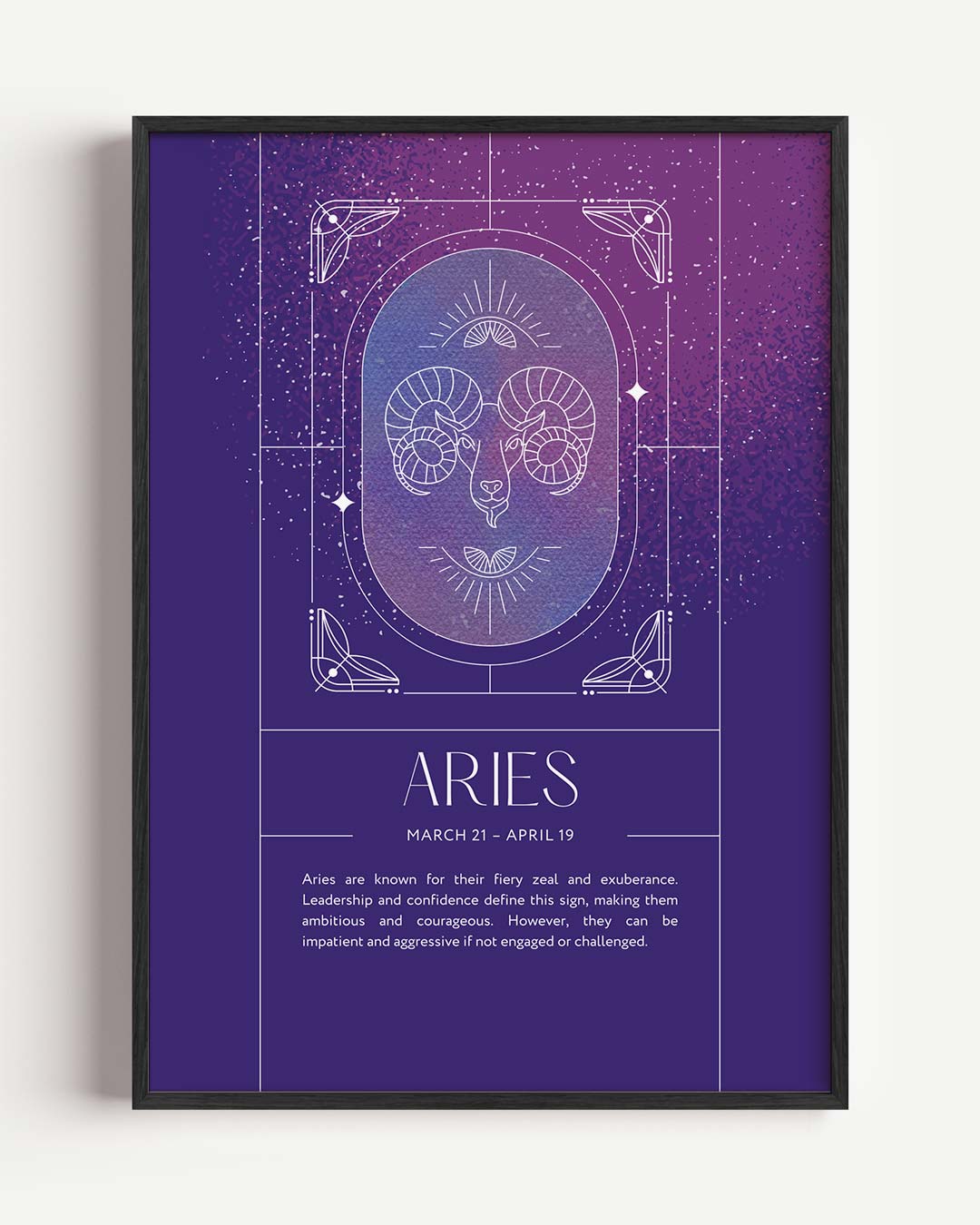 Aries Zodiac Poster-WallArtistic