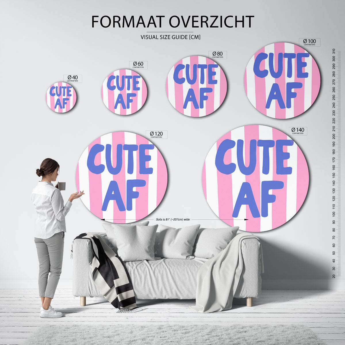 Cute af Muurcirkel