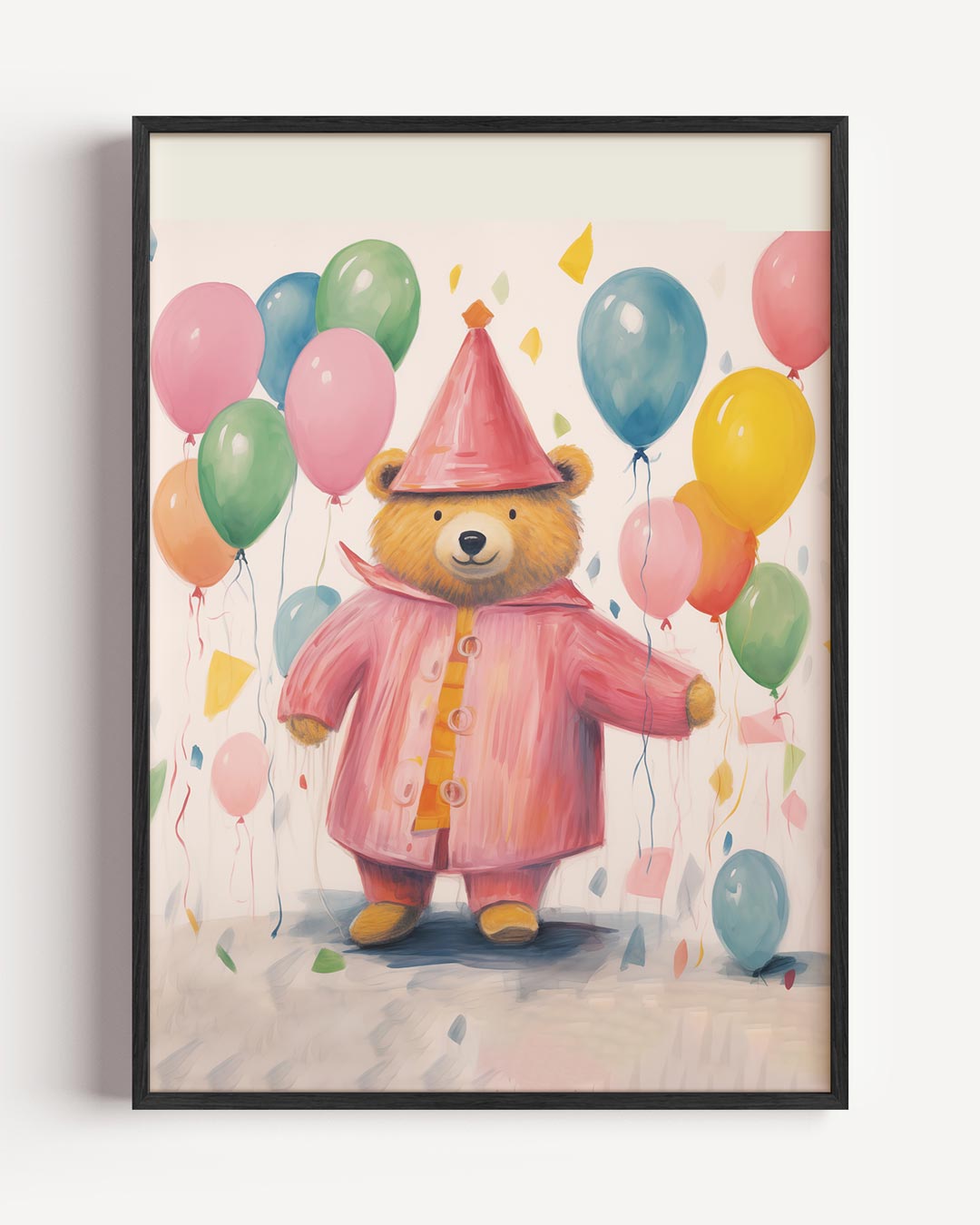 Vrolijke Beertjes Feestposter-WallArtistic