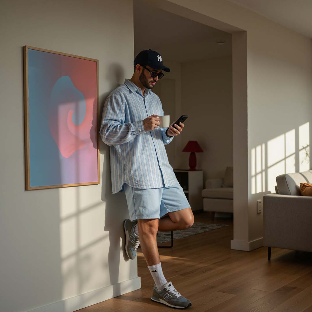 Dromerige Abstracte Kleurenpracht Poster-WallArtistic