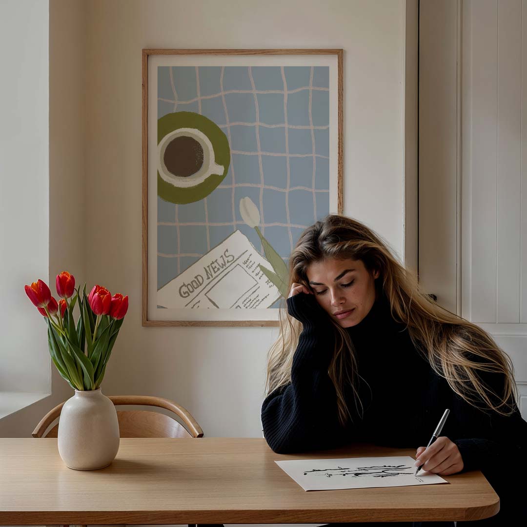 Ontspannen Ochtend Bliss Poster-WallArtistic