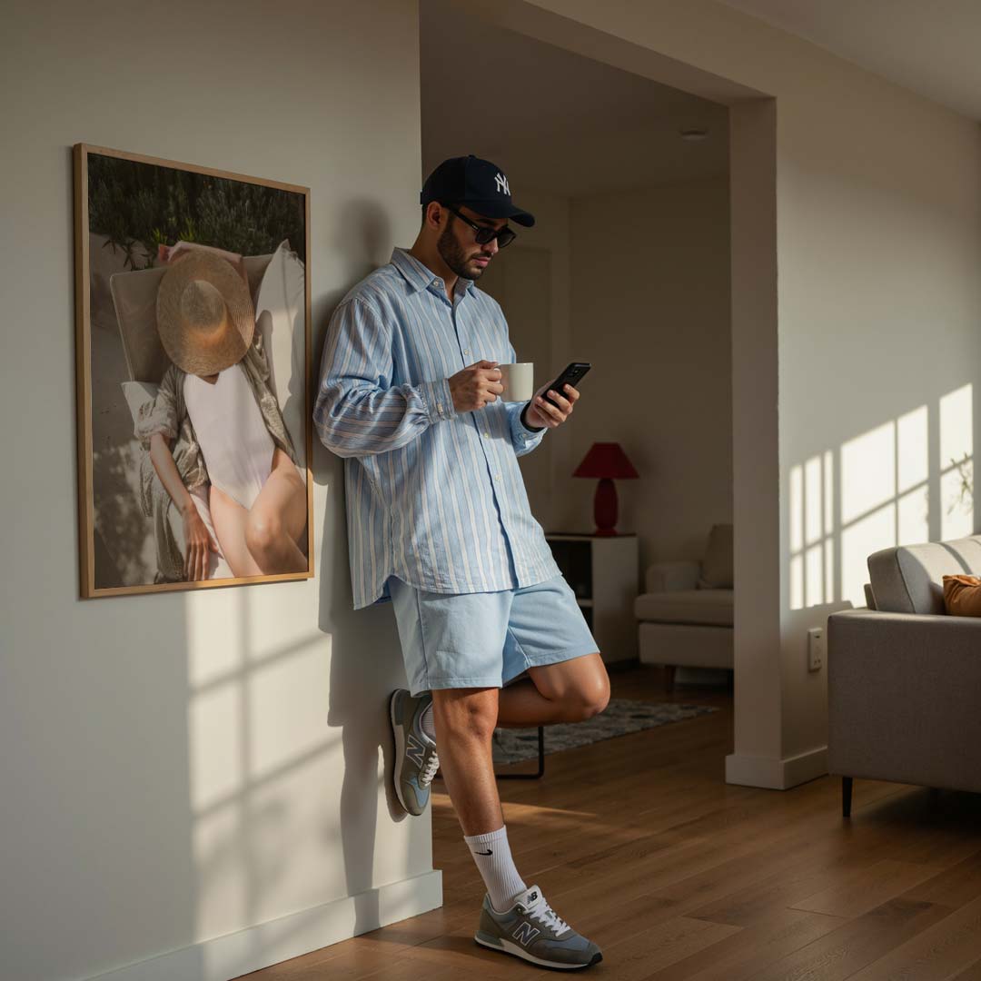 Zomerse Chique Siësta Poster-WallArtistic