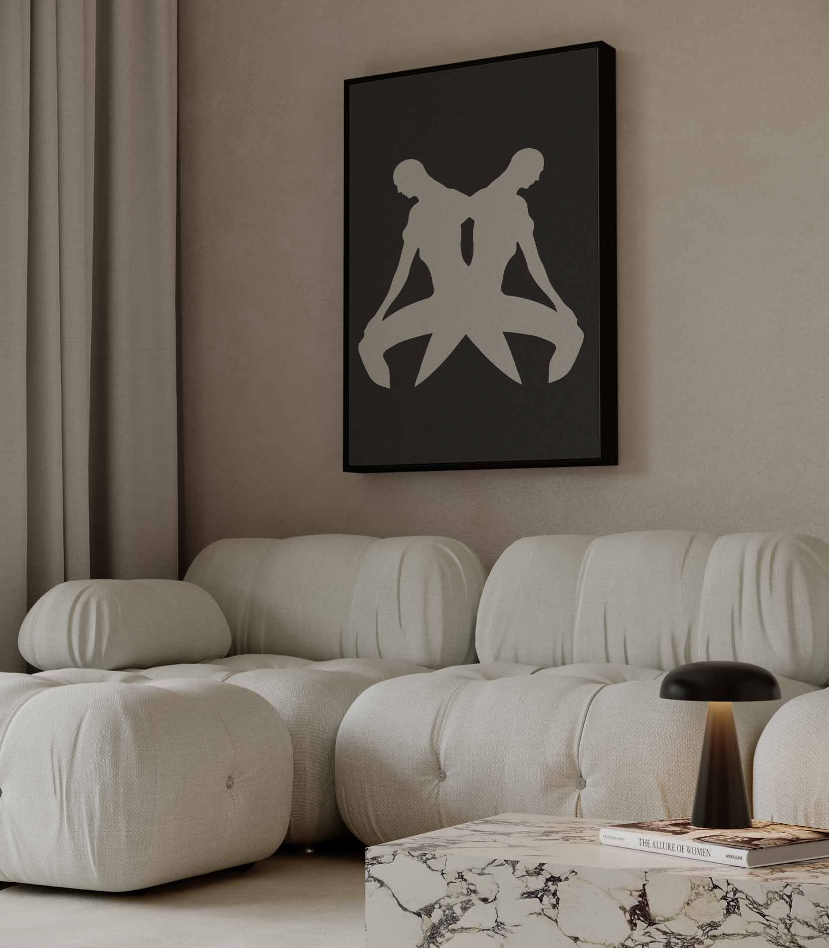 Reflectie in Beweging Kunstwerk-canvas-dibond-plexiglas-wanddecoratie-WallArtistic