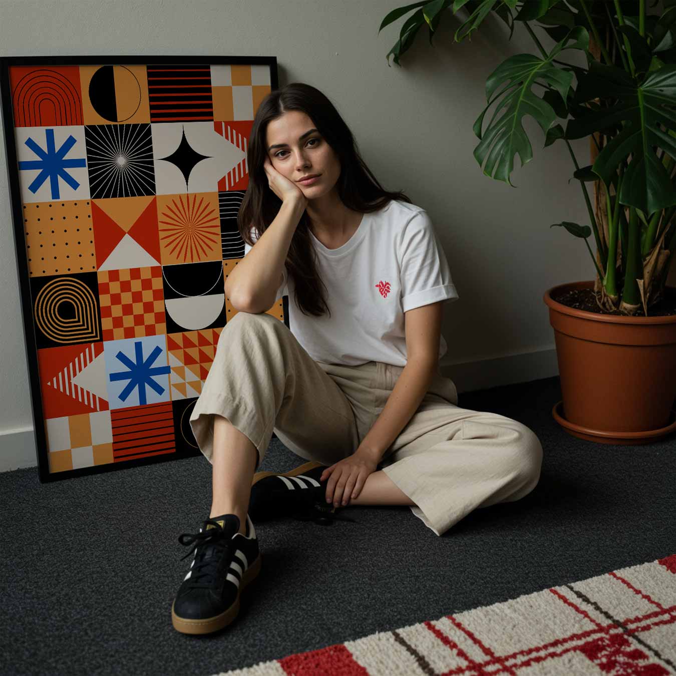 Retro Geometrische Kunstposter-WallArtistic