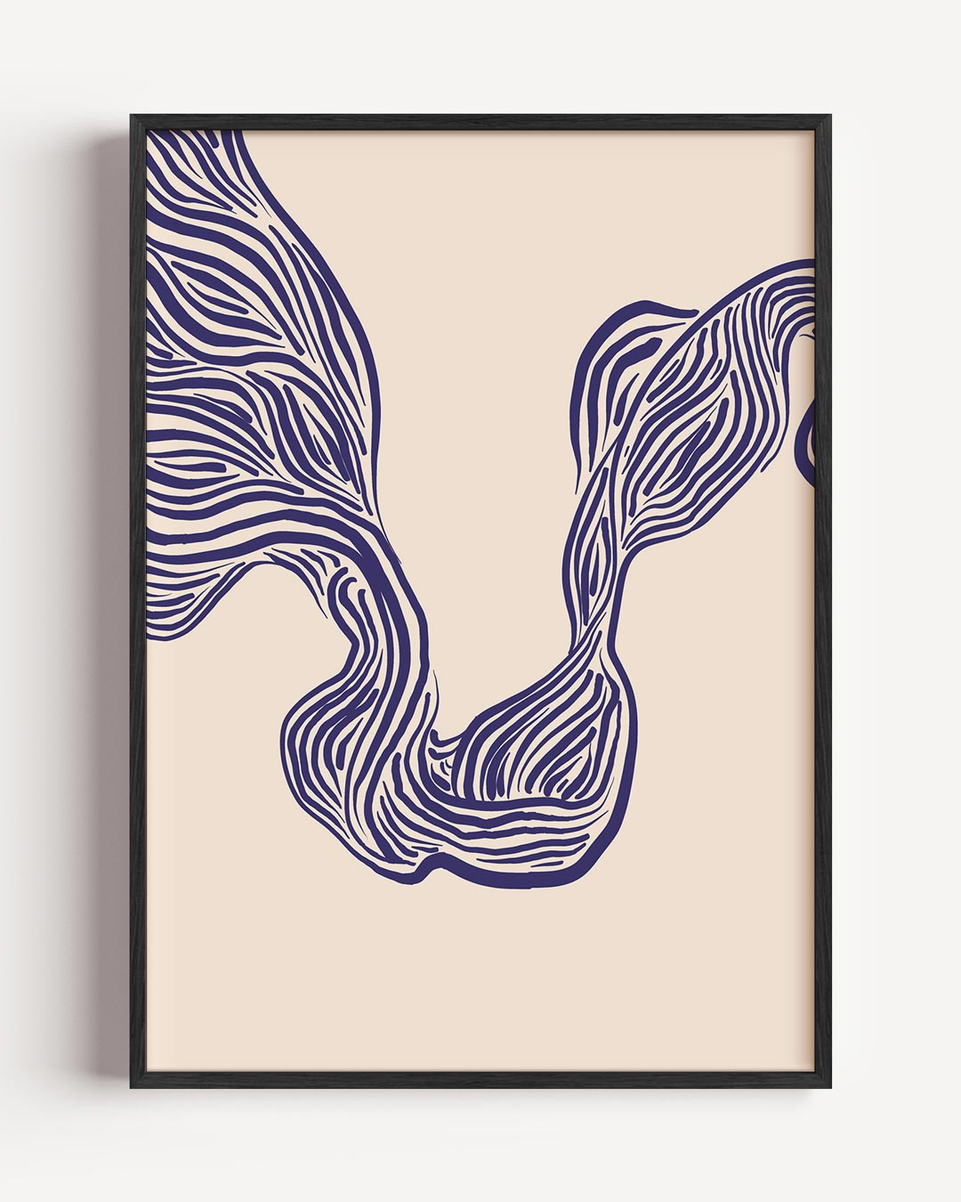 Organische Lijnen Kunstposter-WallArtistic