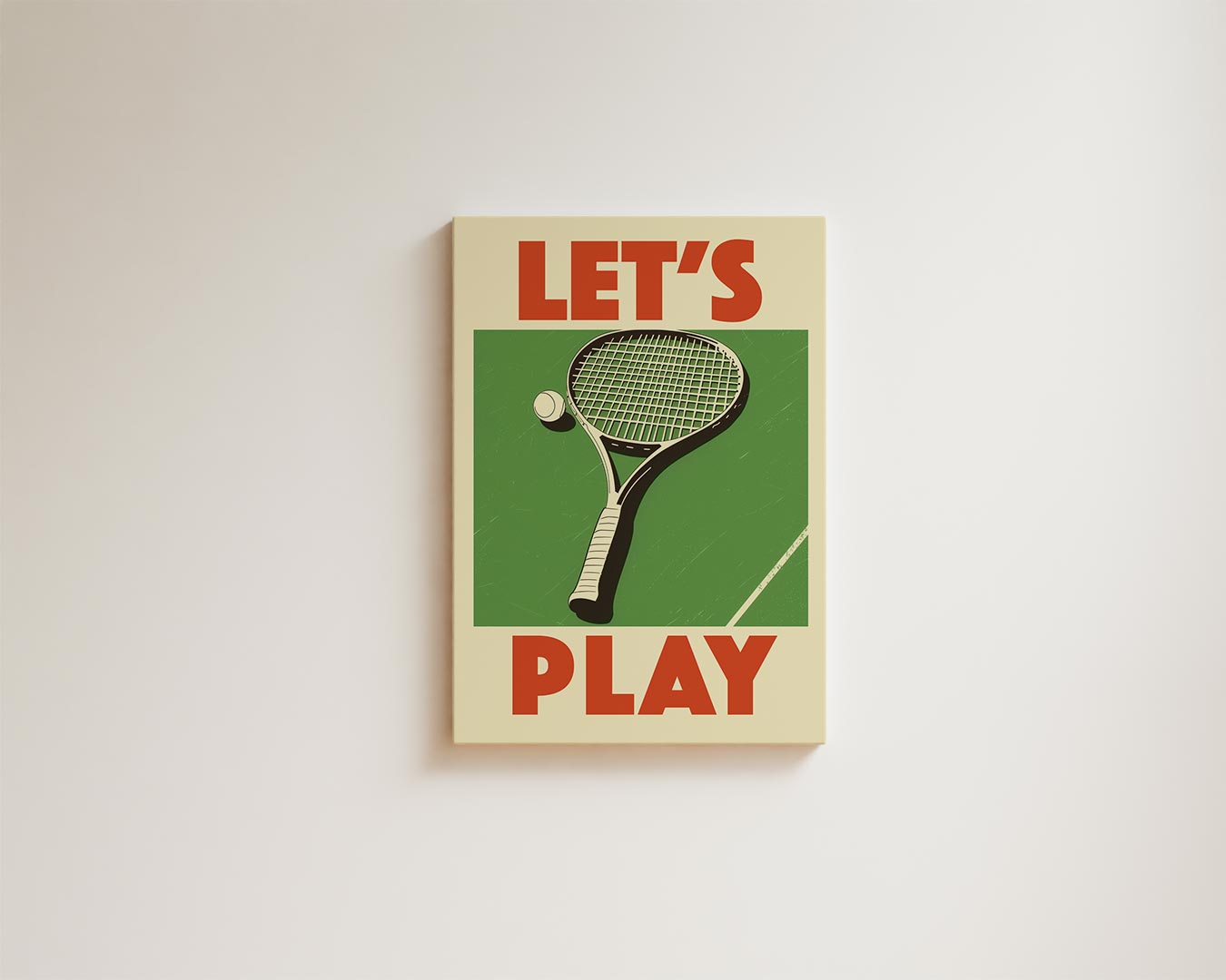 Speelplezier Tennis Kunstwerk-canvas-dibond-plexiglas-wanddecoratie-WallArtistic