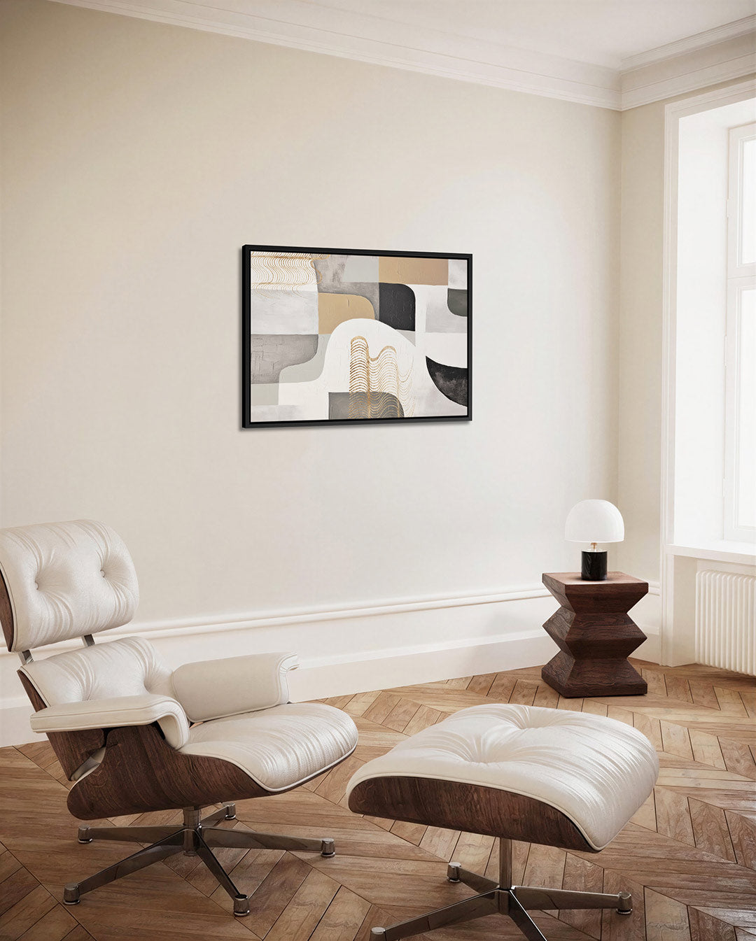 Organische vormen compositie Kunstwerk