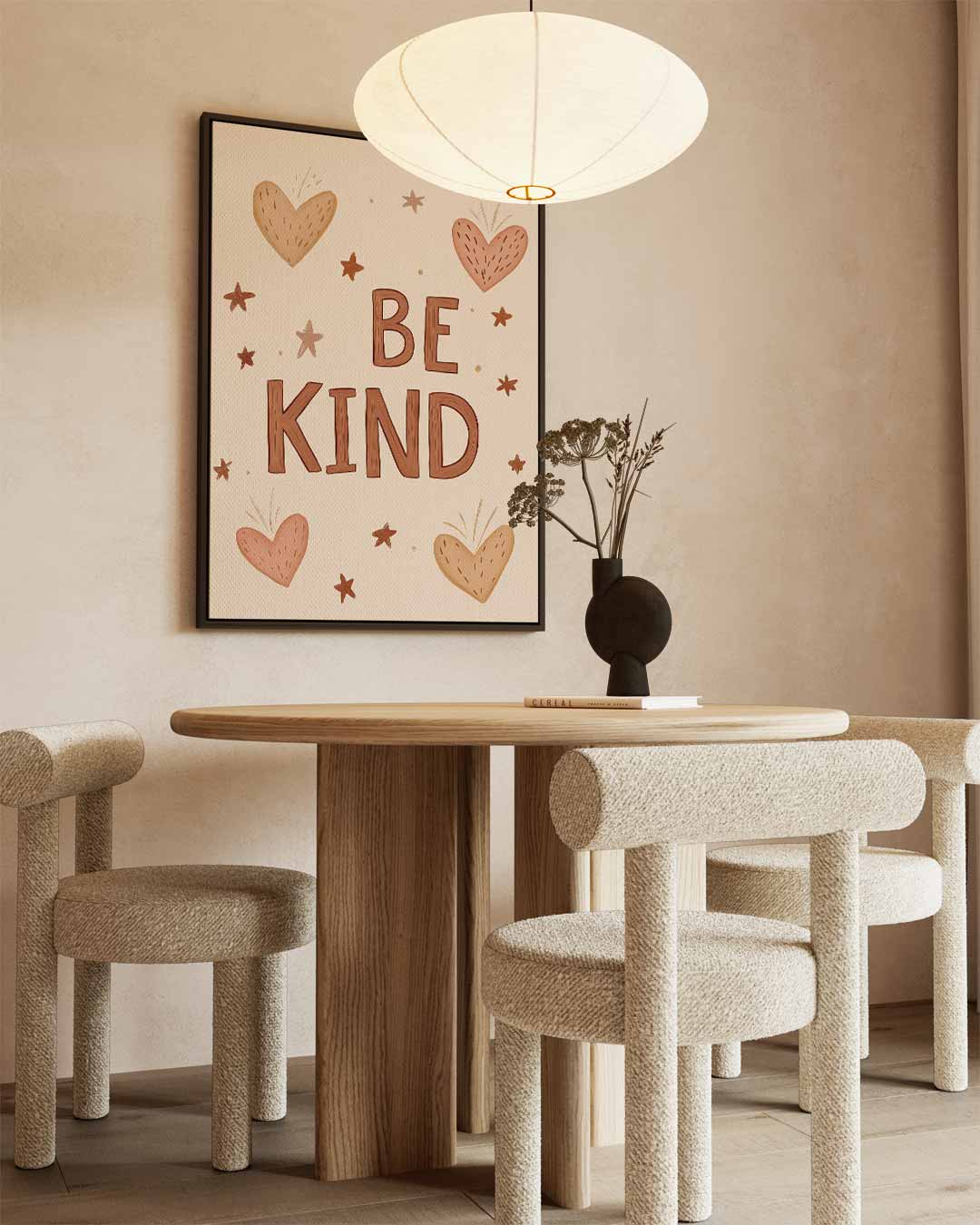 Wees Vriendelijk Poster Kunstwerk-canvas-dibond-plexiglas-wanddecoratie-WallArtistic