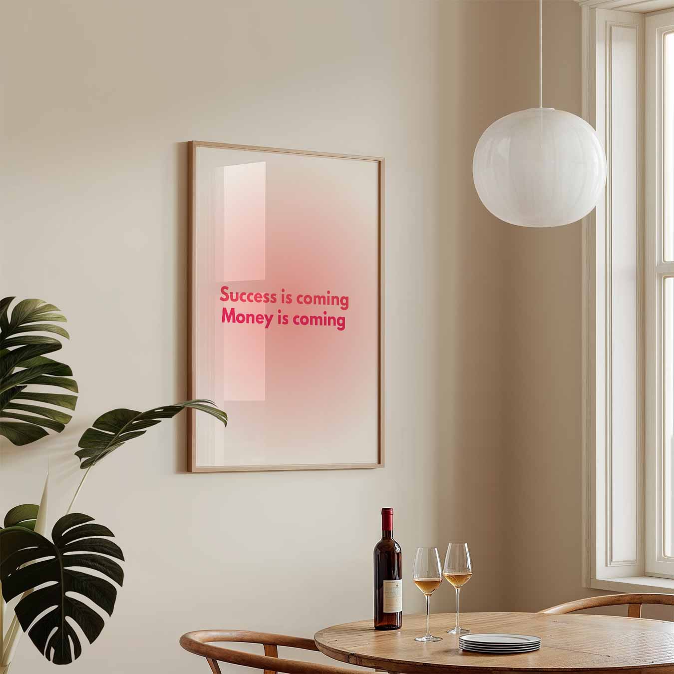 Inspirerende Succes Poster-WallArtistic