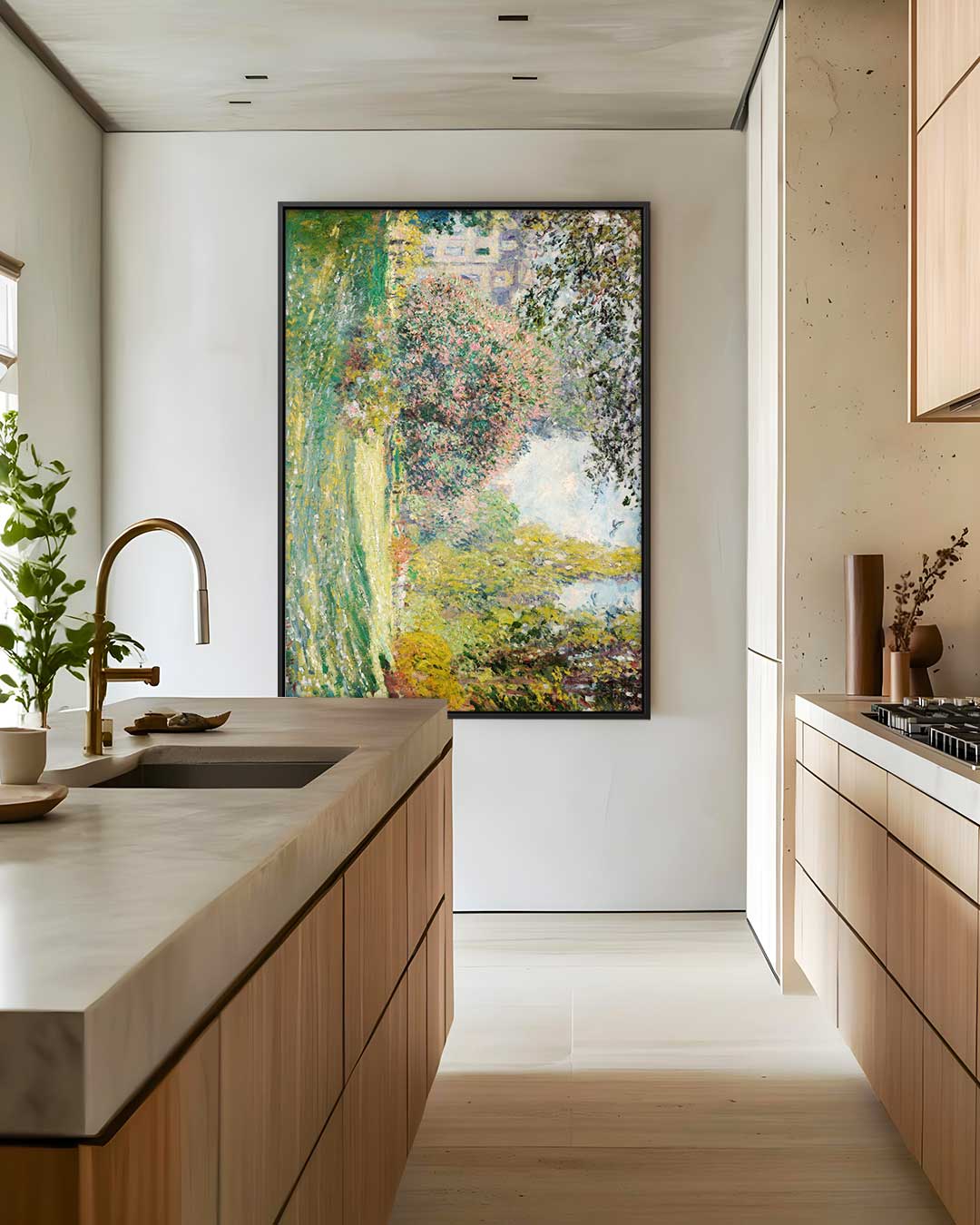 Tuinzicht Schilderij Kunstwerk-canvas-dibond-plexiglas-wanddecoratie-WallArtistic