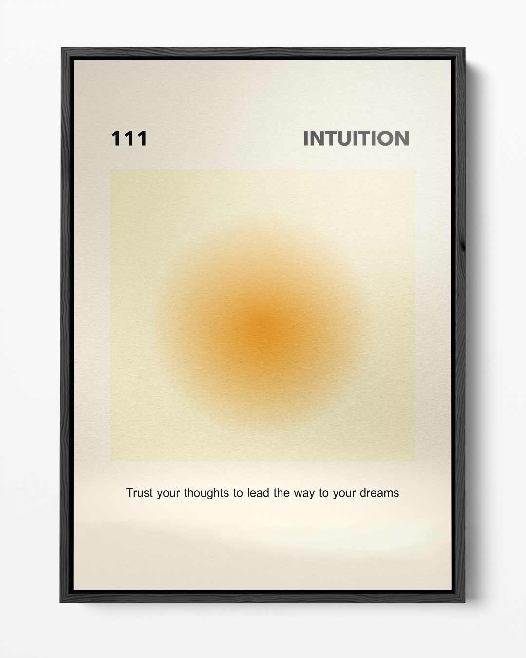 Intuïtieve Oranje Cirkel Kunstwerk-canvas-dibond-plexiglas-wanddecoratie-WallArtistic