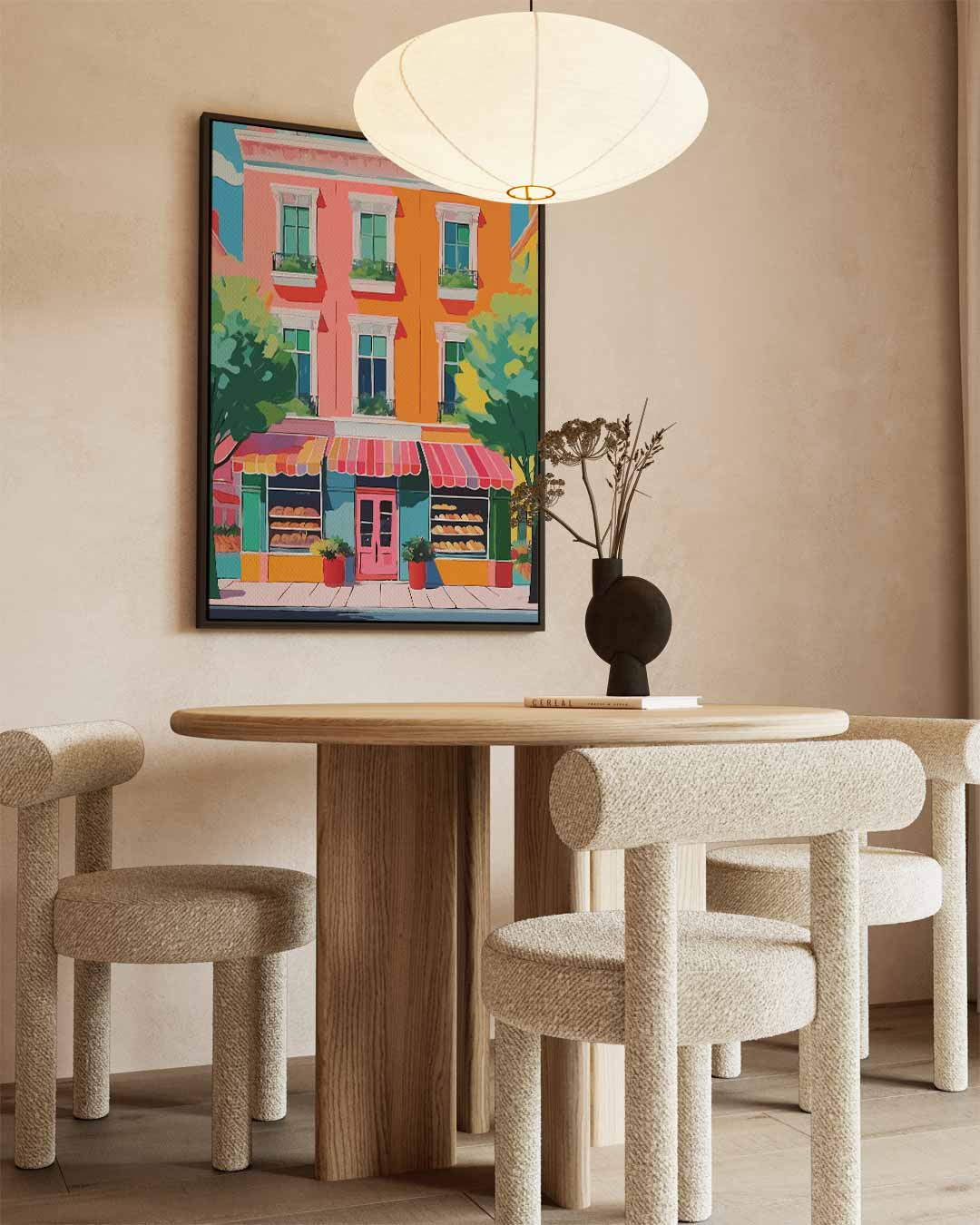 Vrolijke Bakkersgevel Kunstwerk-canvas-dibond-plexiglas-wanddecoratie-WallArtistic