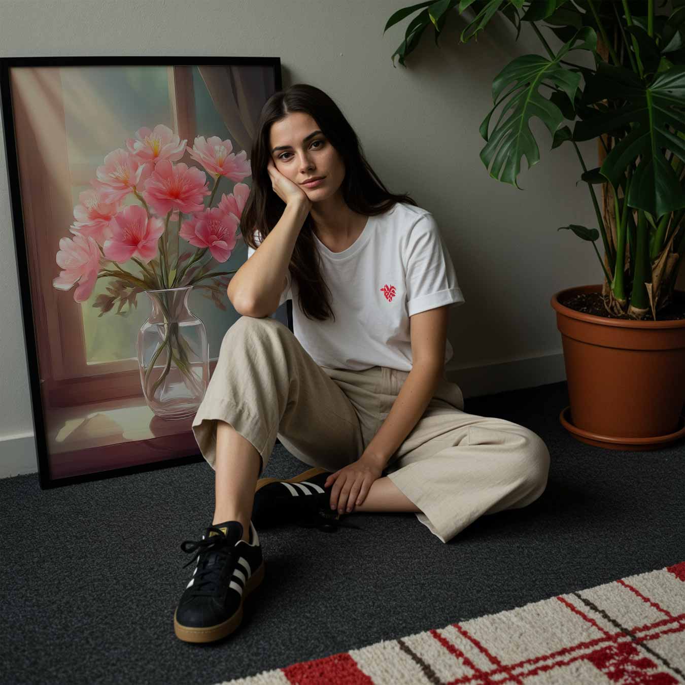 Zonnige Bloemenpracht Poster-WallArtistic