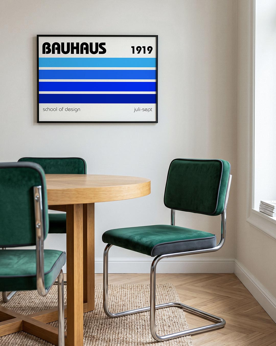 Kleurvlakken en lijnen Poster