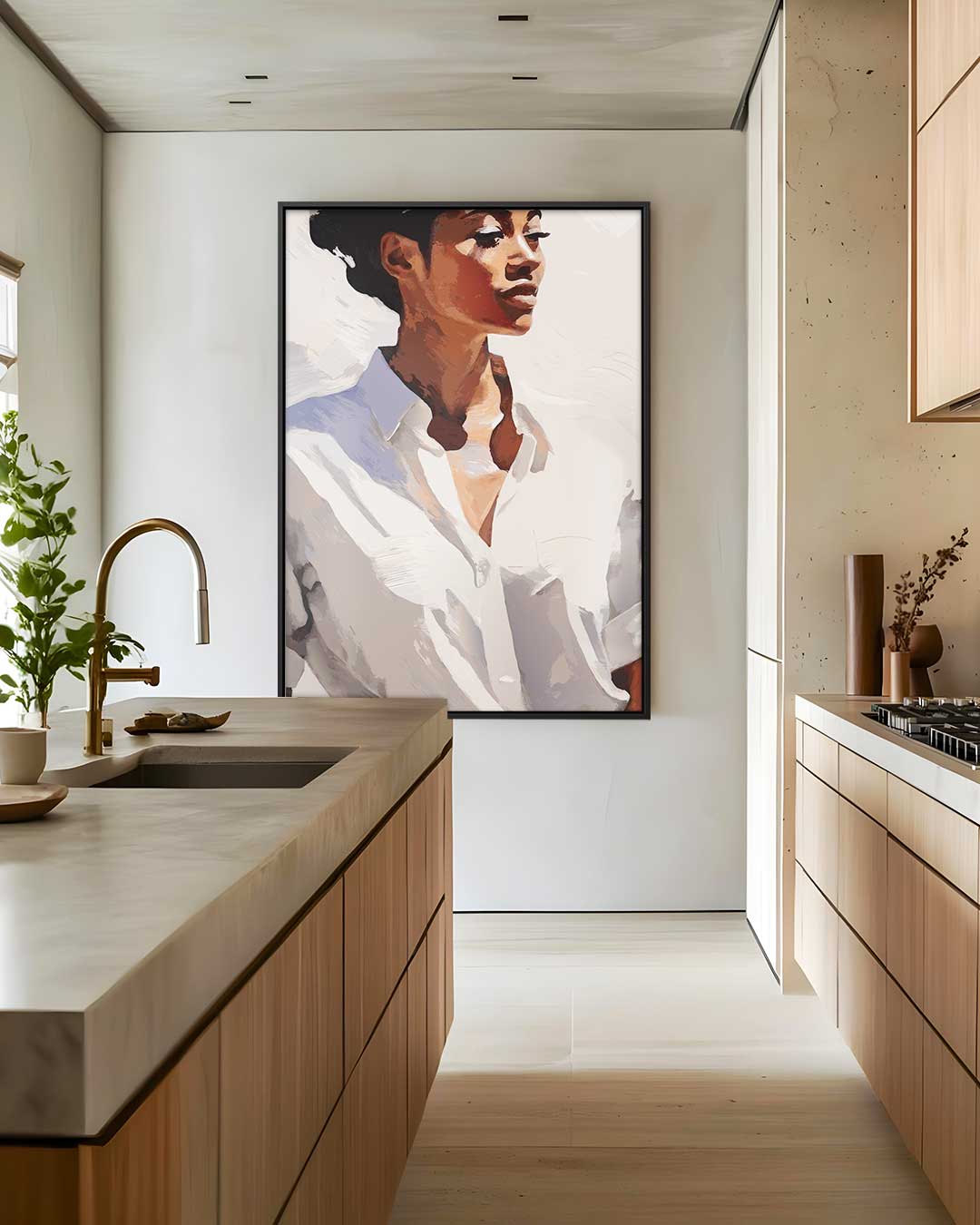 Elegantie in Wit Kunstwerk-canvas-dibond-plexiglas-wanddecoratie-WallArtistic