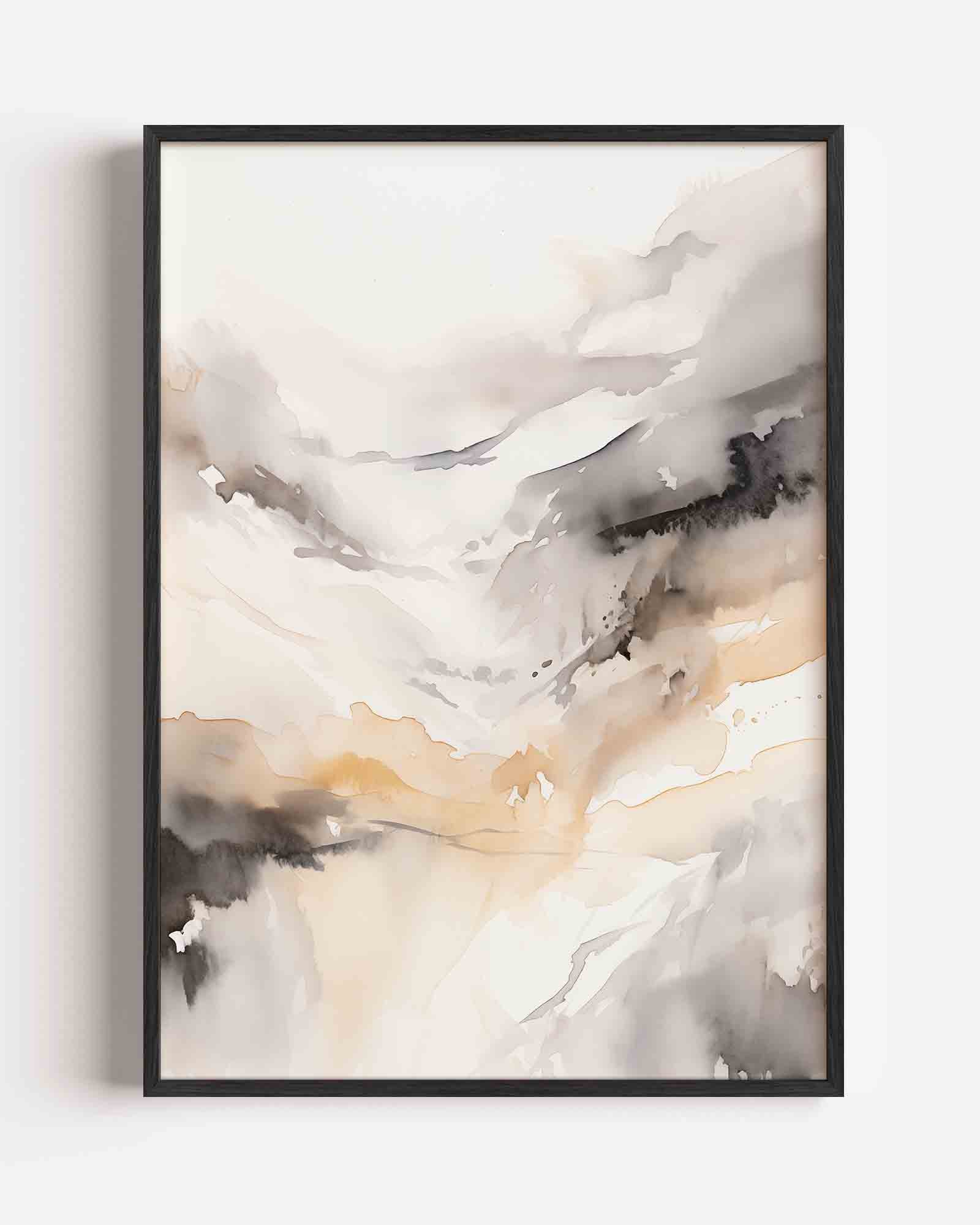 Abstracte landschapsweergave Poster