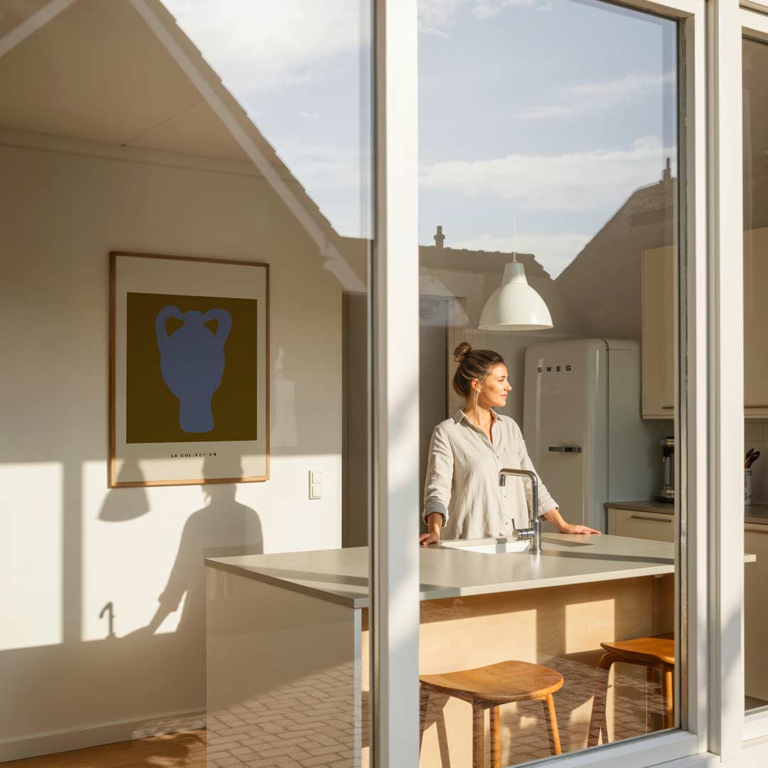 Stijlvolle Amfora Illustratie Poster-WallArtistic