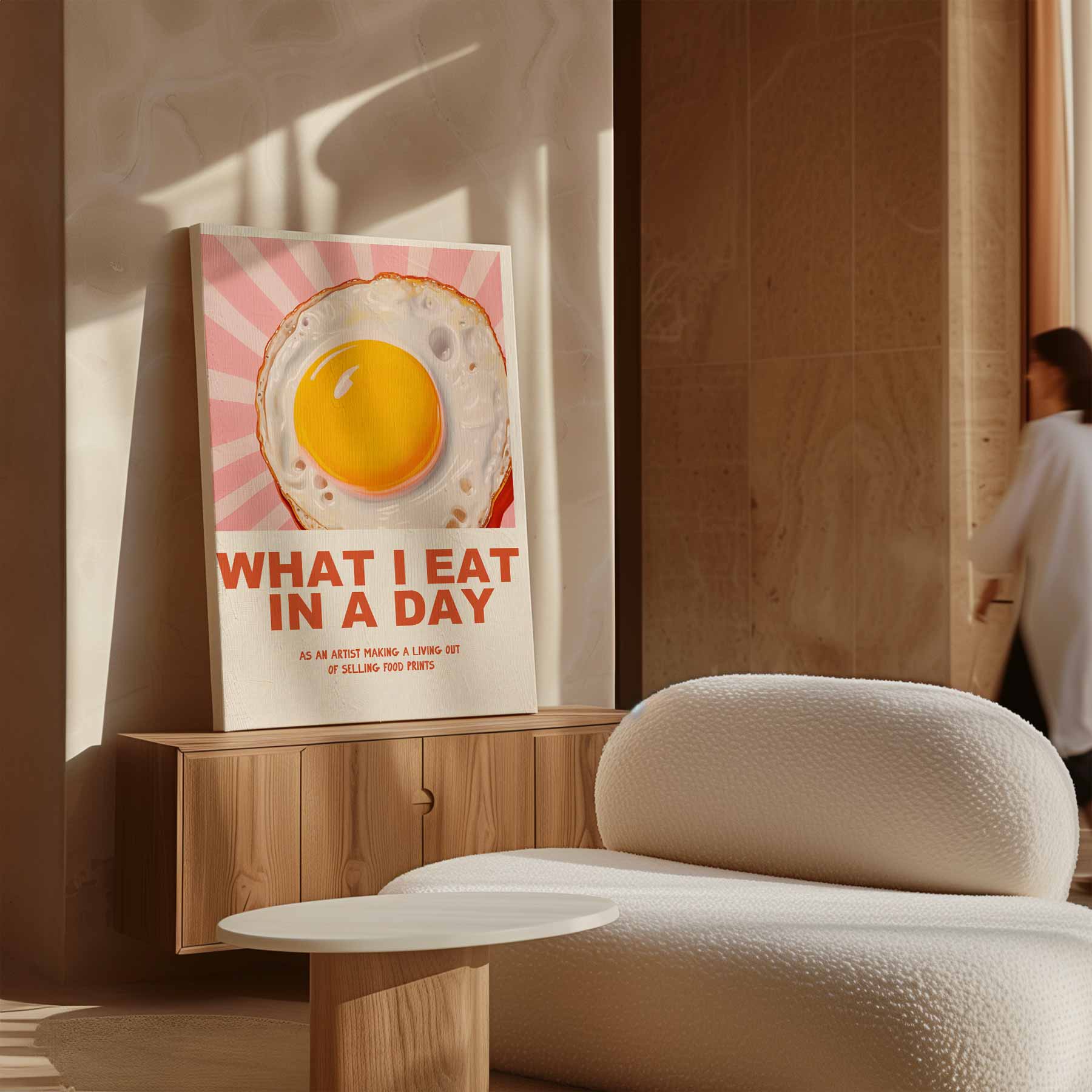 Sunny Side Up Delight Kunstwerk-canvas-dibond-plexiglas-wanddecoratie-WallArtistic