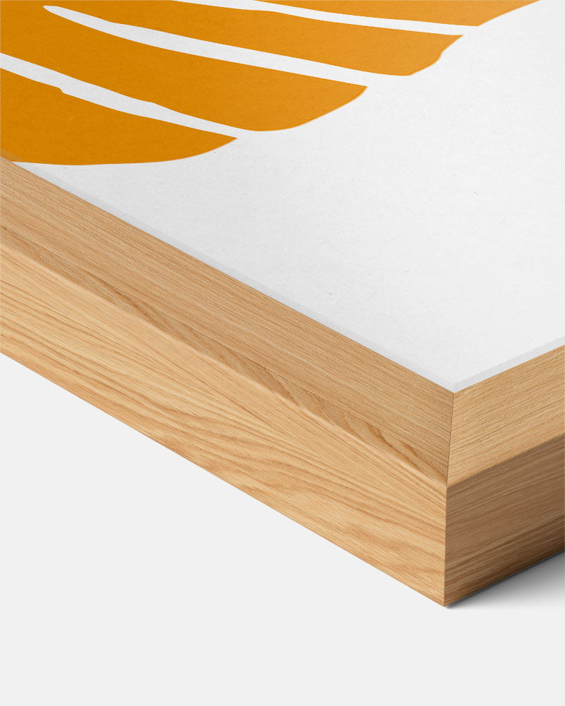 Schelpen Sfeerposter in Oranje Poster-WallArtistic