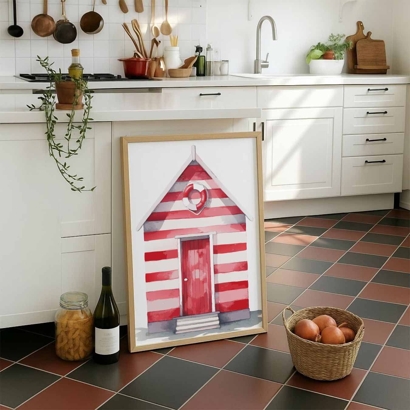 Strandhuisje Poster