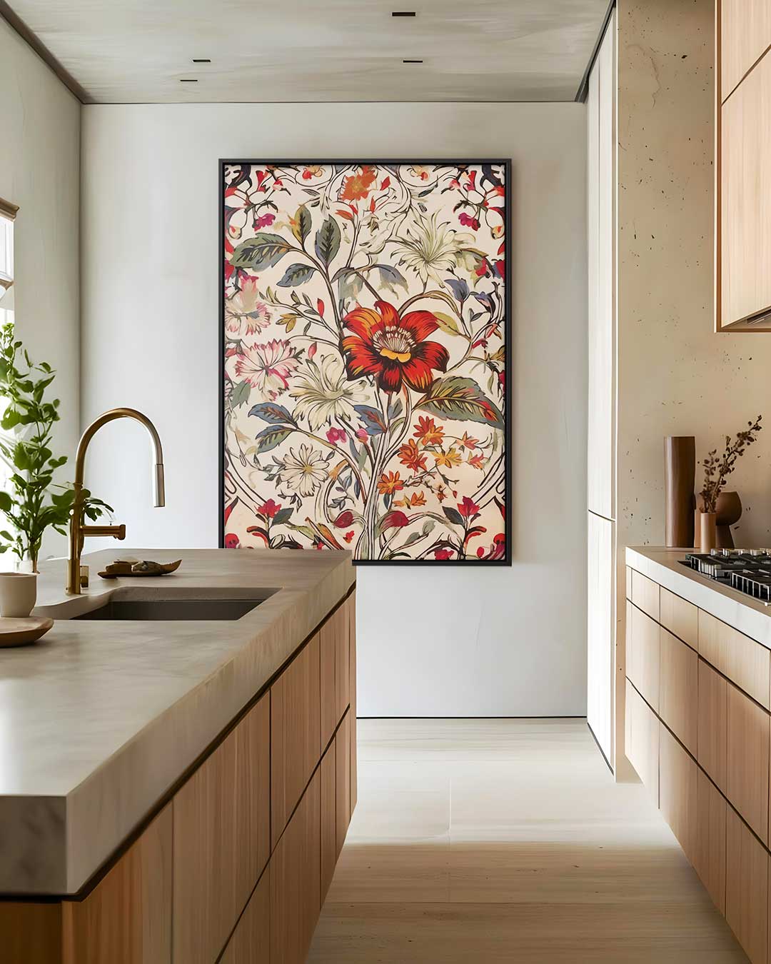 Bloemenpracht op Canvas Kunstwerk-canvas-dibond-plexiglas-wanddecoratie-WallArtistic