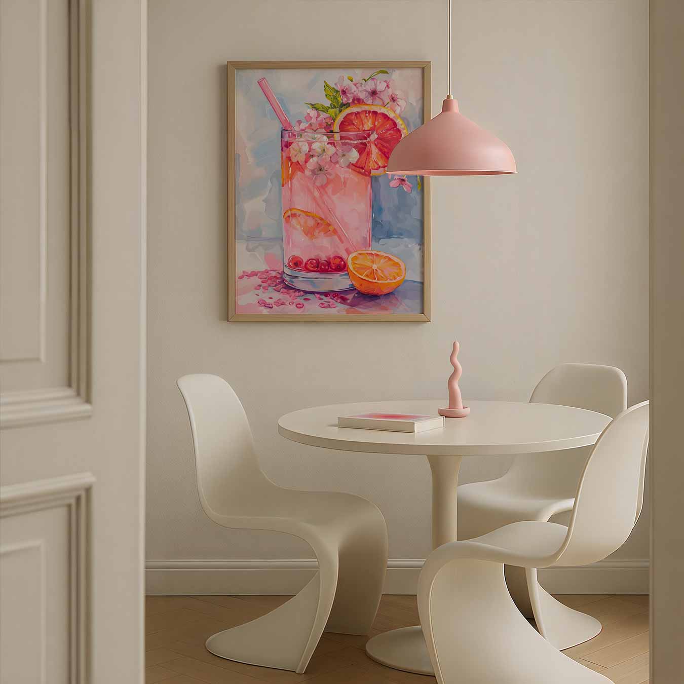 Zomerse Bloemen Cocktail Poster
