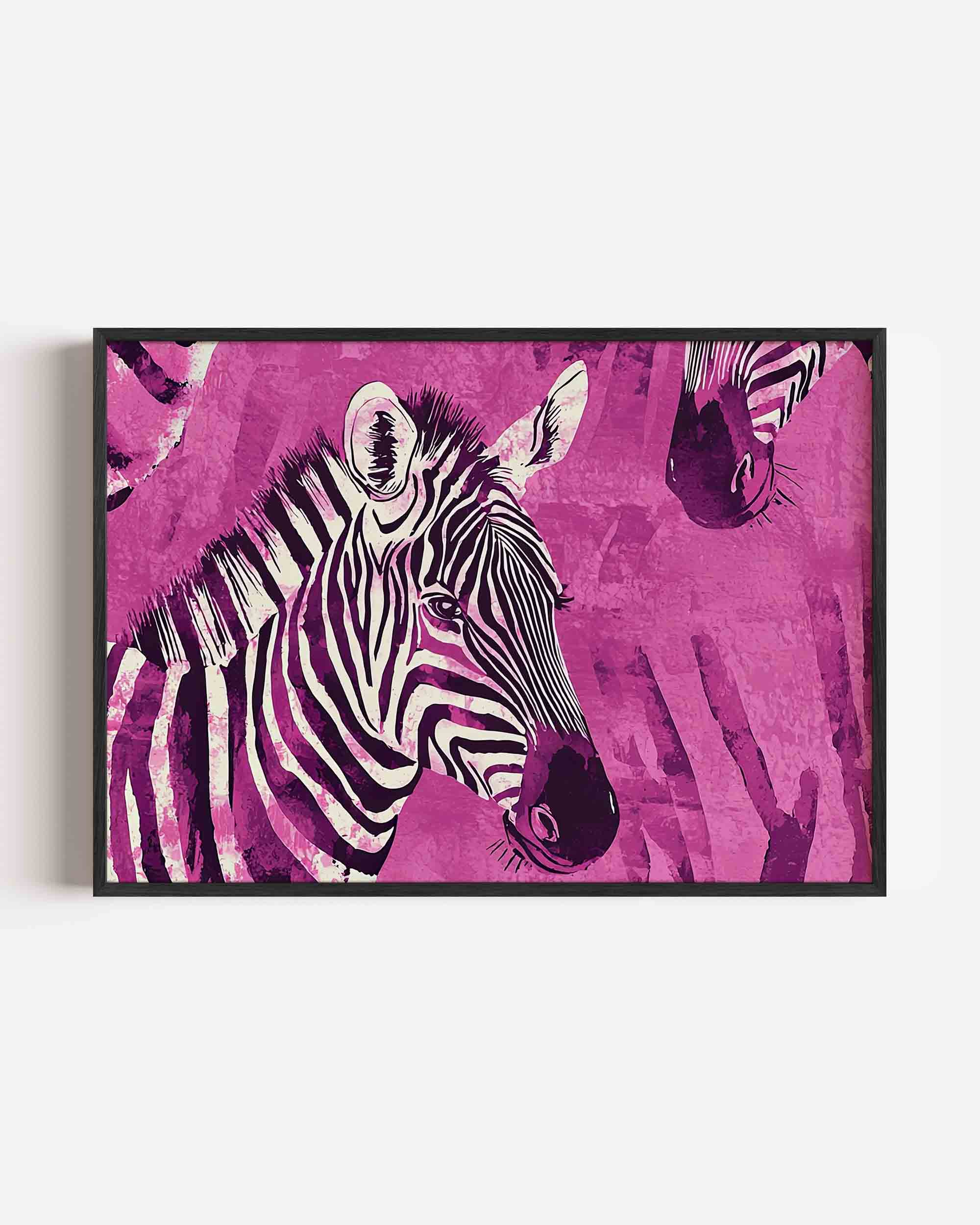 Zebra patroon Poster