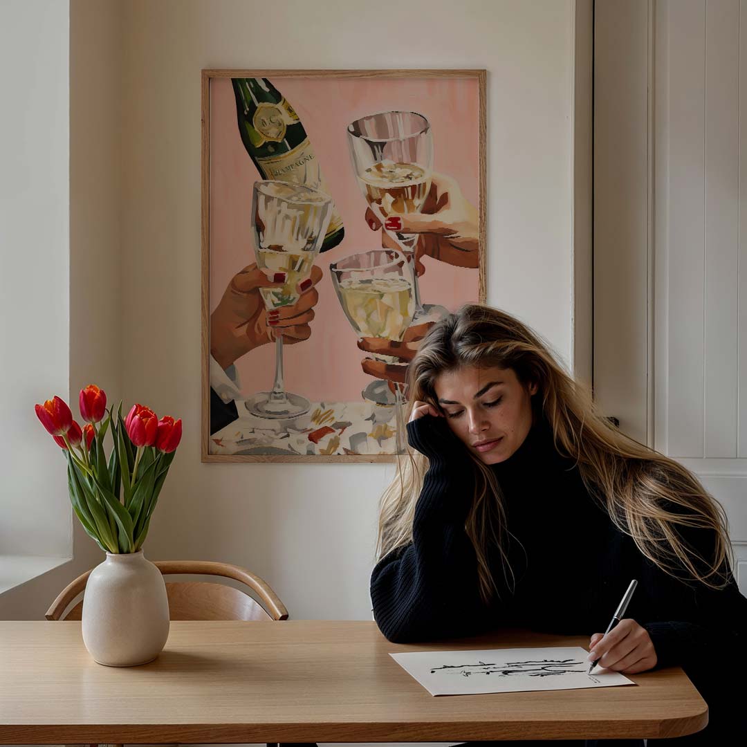 Proost op Stijlvolle Momenten - Poster-WallArtistic