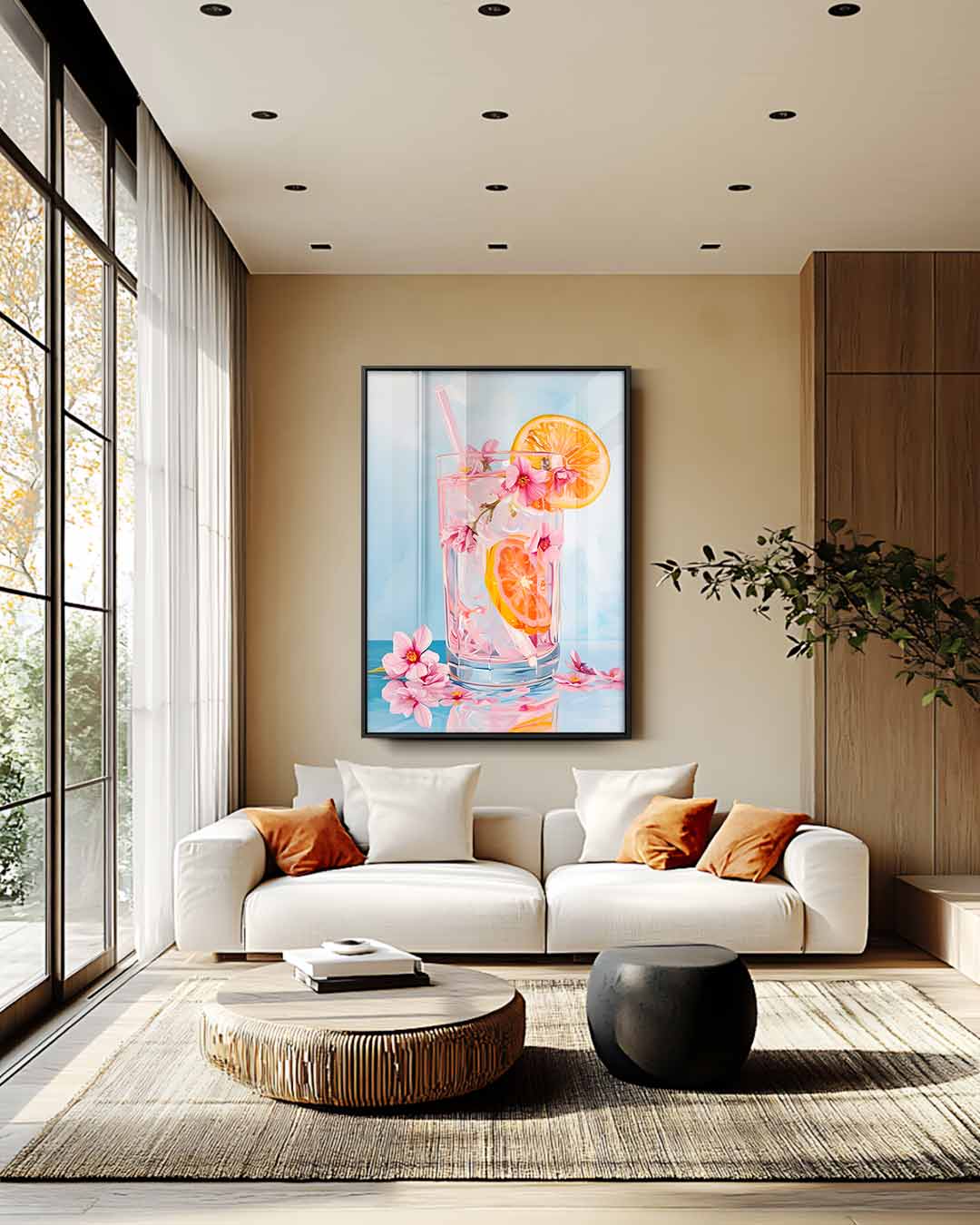 Zomers Genot Kunstwerk-canvas-dibond-plexiglas-wanddecoratie-WallArtistic