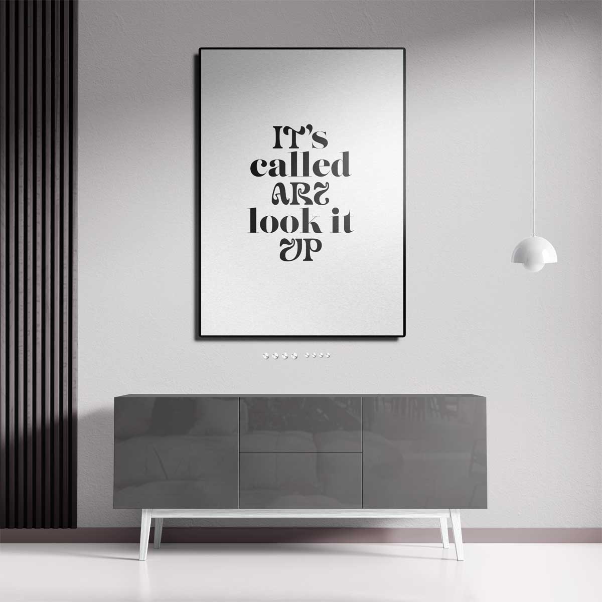 Kunstzinnige Typografie Poster